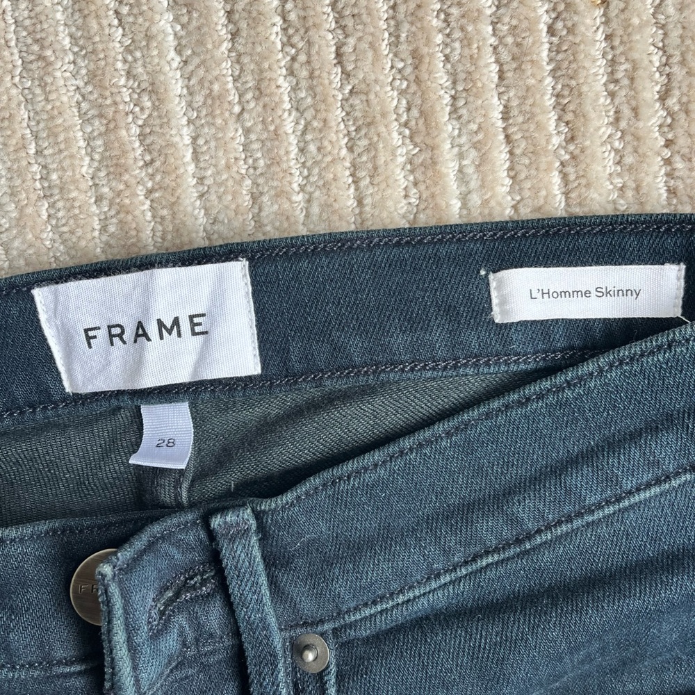 Like New Frame Denim Dark Blue Skinny Jeans size 28 - Picture 3 of 5